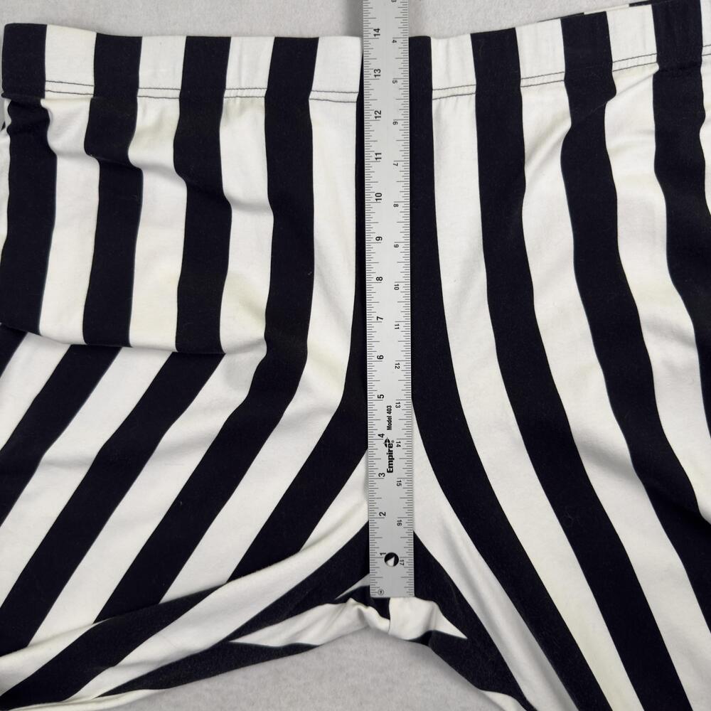 New KILLSTAR Inferno Room Bell Bottom Pants Striped Flare Black White Plus 4XL - Picture 13 of 16